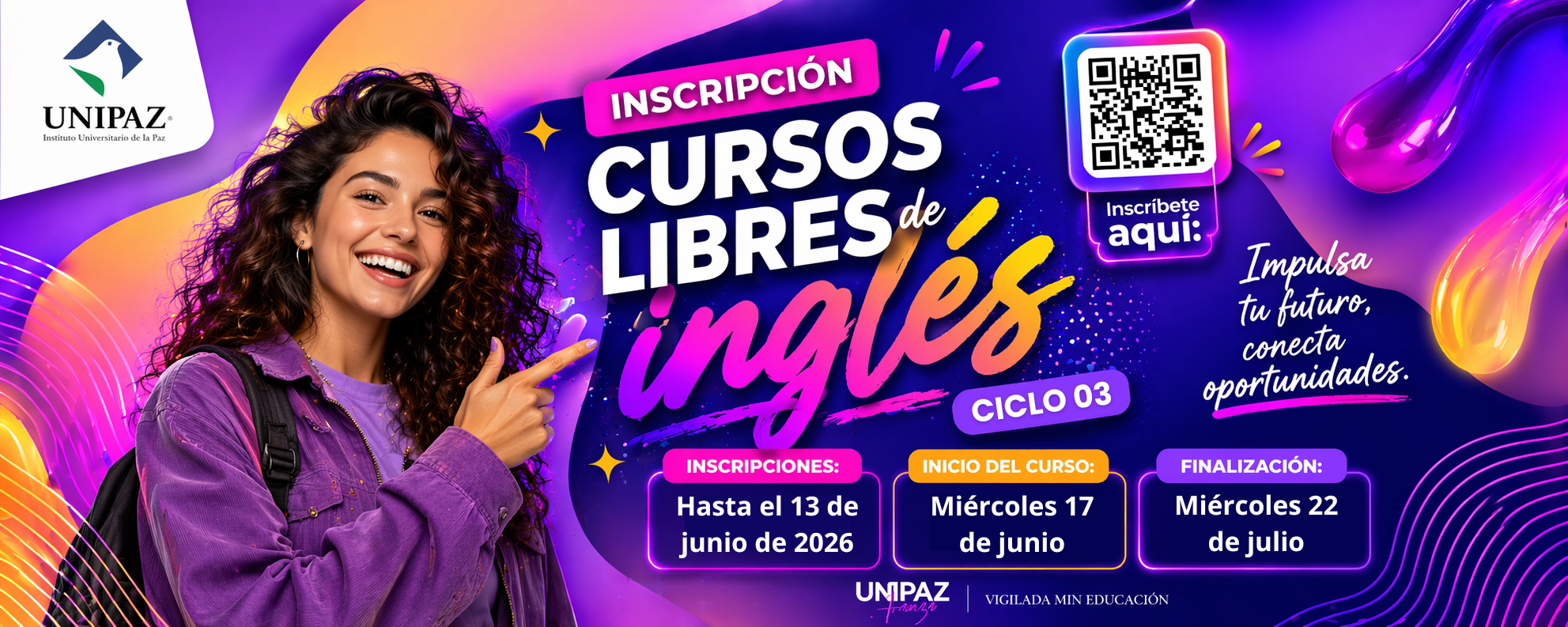 Estudiantes mirando portátil