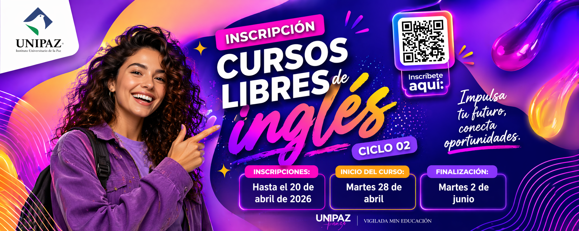 Estudiantes mirando portátil